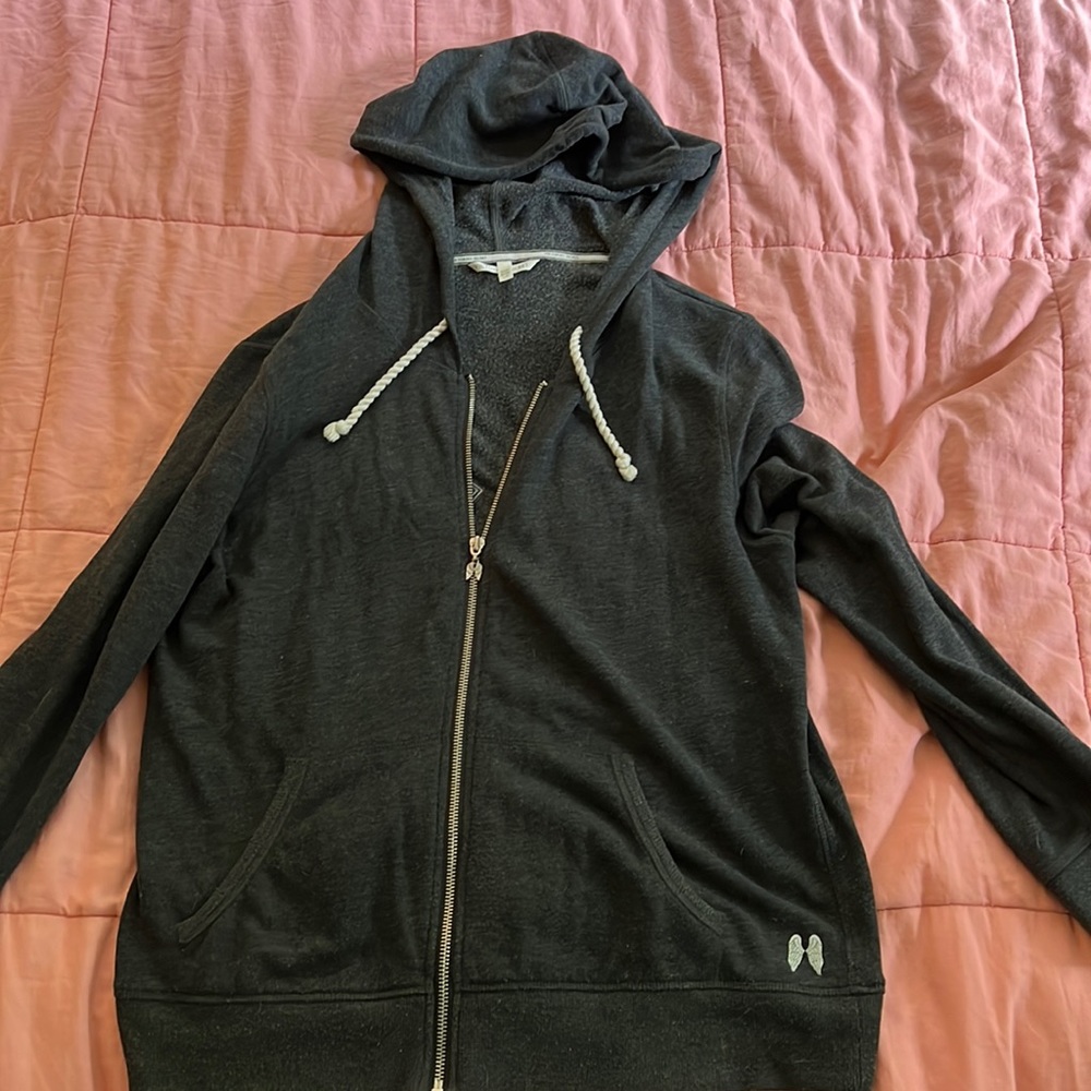 Lightweight, full zip Victoria’s Secret angel wings hoodie